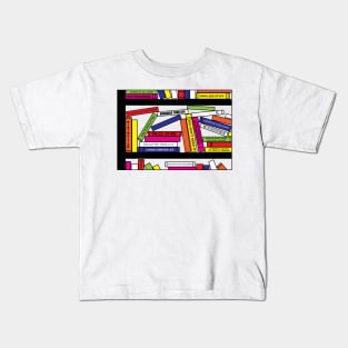 Pop Art Bookshelf Kids T-Shirt